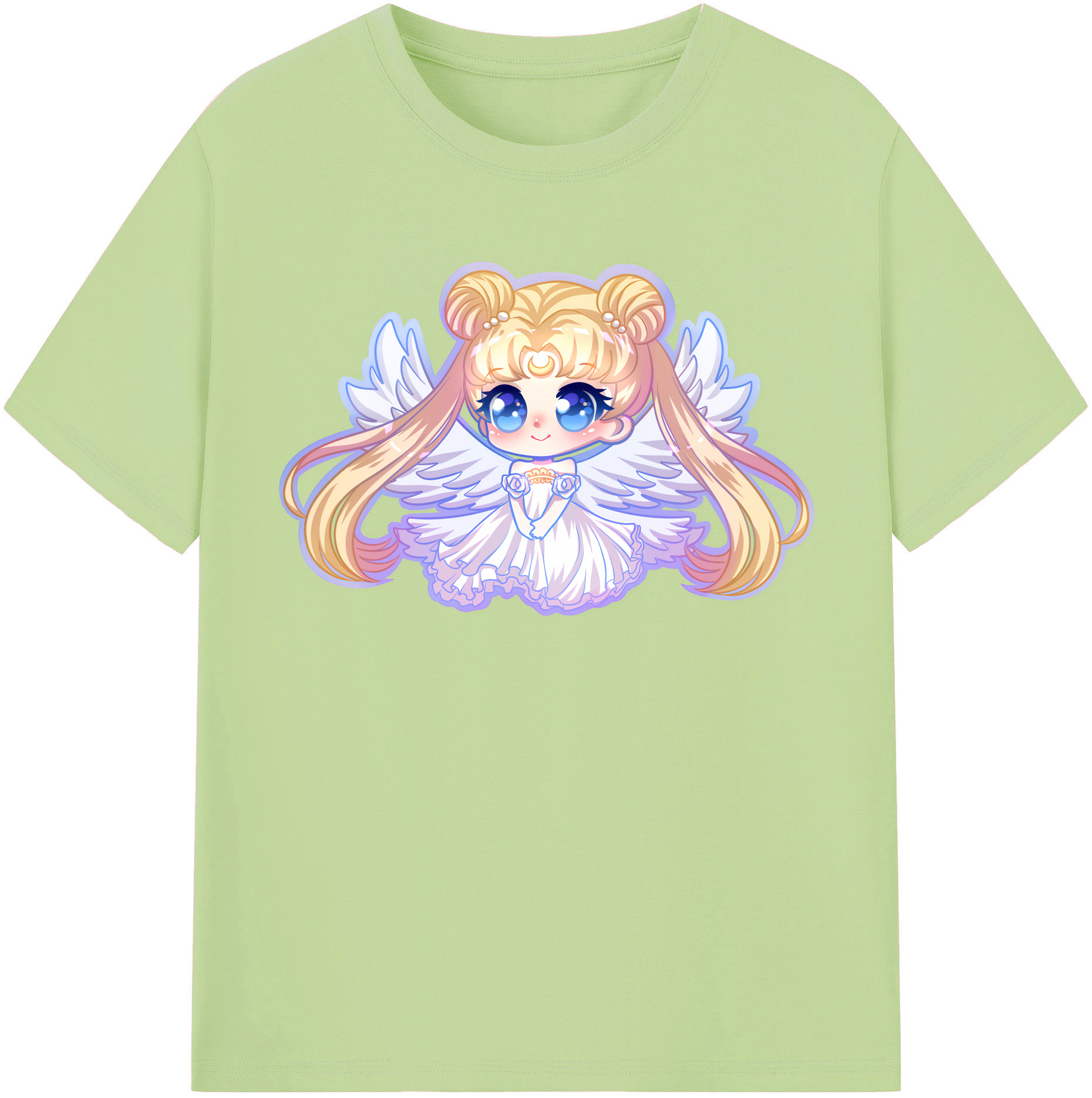 （画像用） 美少女戦士セーラームーン 愛野 美奈子 あいの みなこ Sailor Moon Aino Minako 綿100％半袖Tシャツ（フロントプリント）